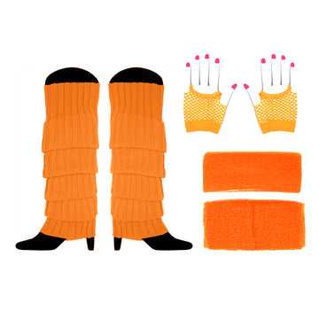 1980s Basics Costume Accessory Kit (Orange)