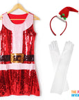 Ladies Mrs Claus Costume Kit