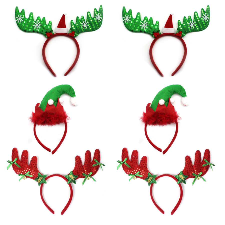 Christmas Headband Photo Prop Kit (6 pack)