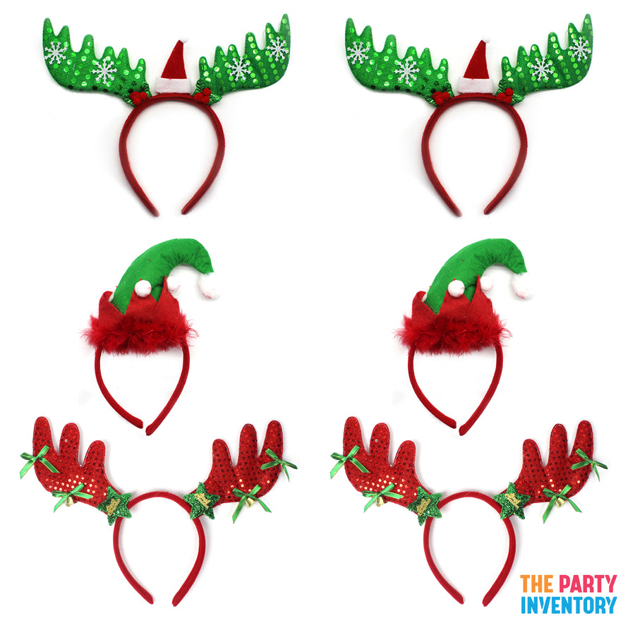 Christmas Headband Photo Prop Kit (6 pack)