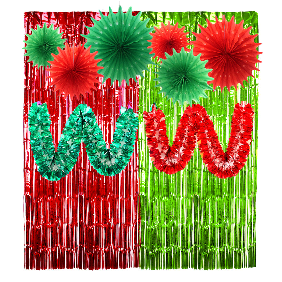 Christmas Party Decoration Kit (Red/Green)