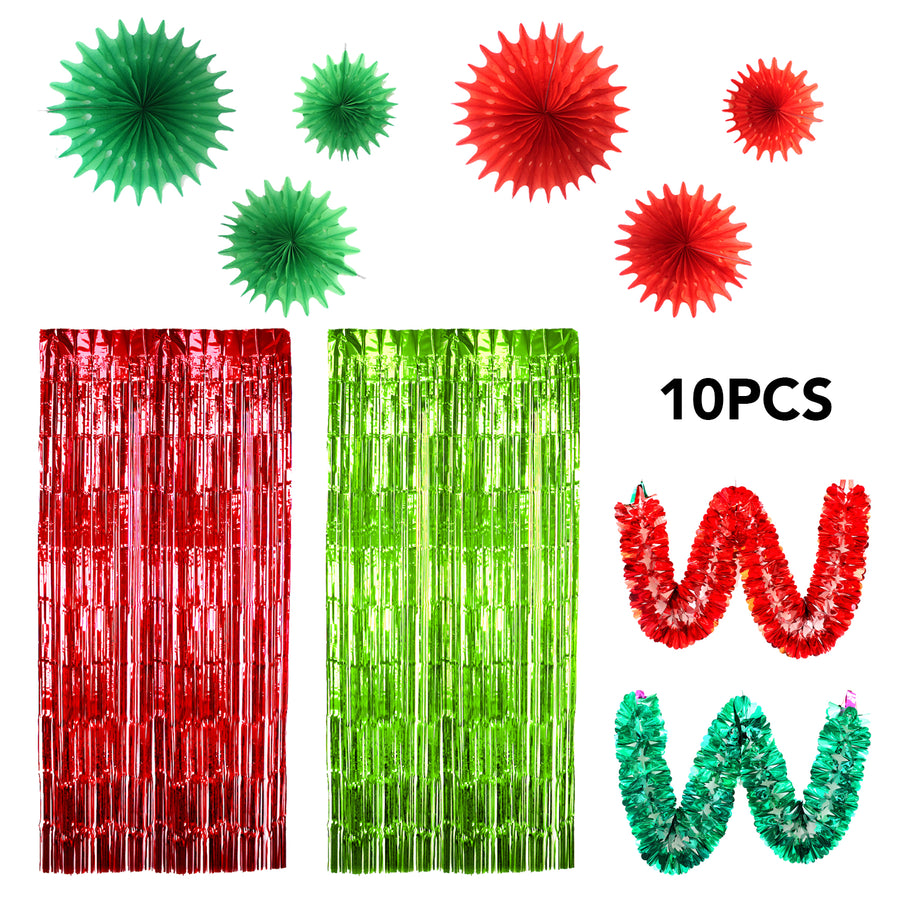 Christmas Party Decoration Kit (Red/Green)