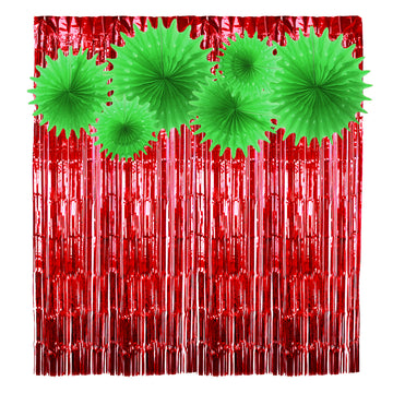 Christmas Party Decoration Basic Kit (Red or Green)