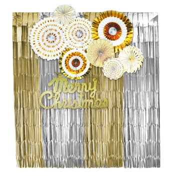 Matte Christmas Party Decoration Kit (Silver/Gold)