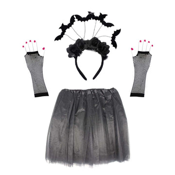 Halloween Tutu Costume Kit (Bat Princess)