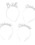 Silver Bride & Bridesmaid Headband Set