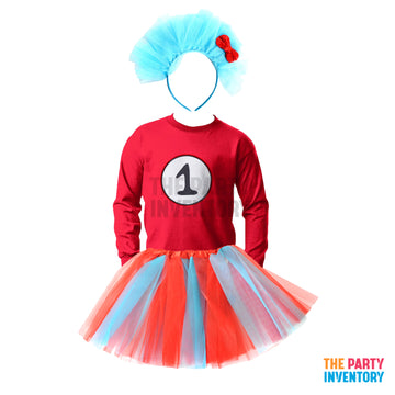 Silly Blue and Red Girl Costume Kit