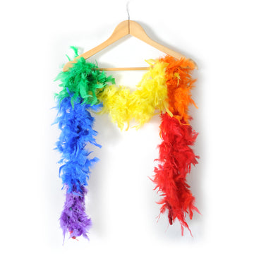 Rainbow Feather Boa