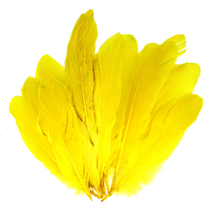 Small Yellow Craft Feathers