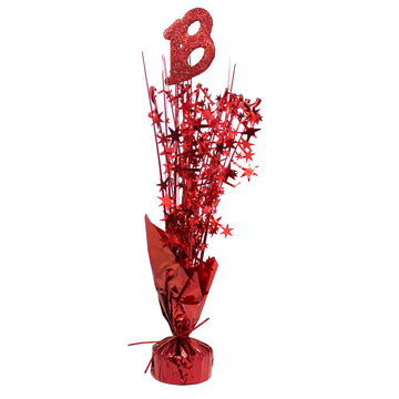 Age 18 Table Decoration (Red)