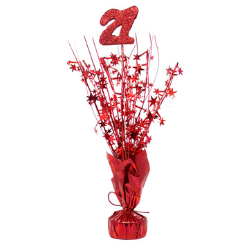 Age 21 Table Decoration (Red)
