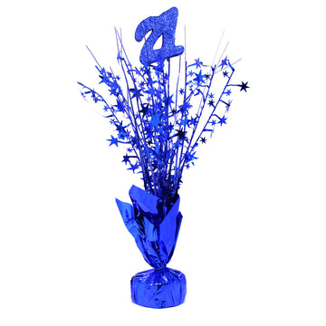 Age 21 Table Decoration (Blue)