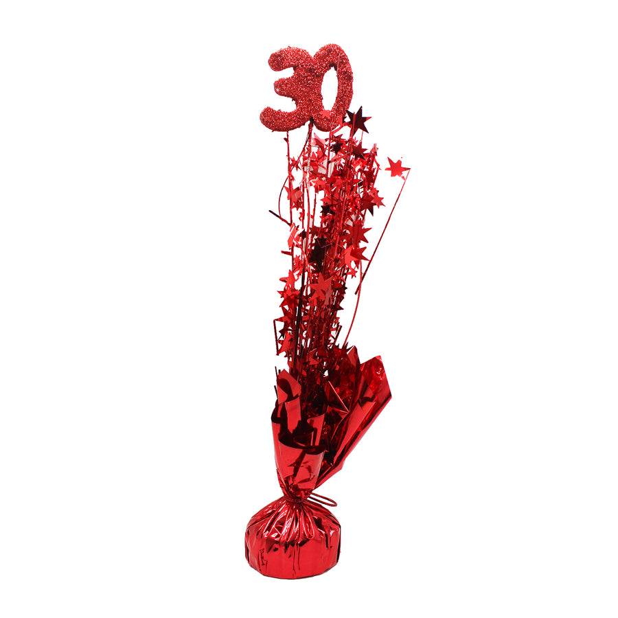 Age 30 Table Decoration (Red)