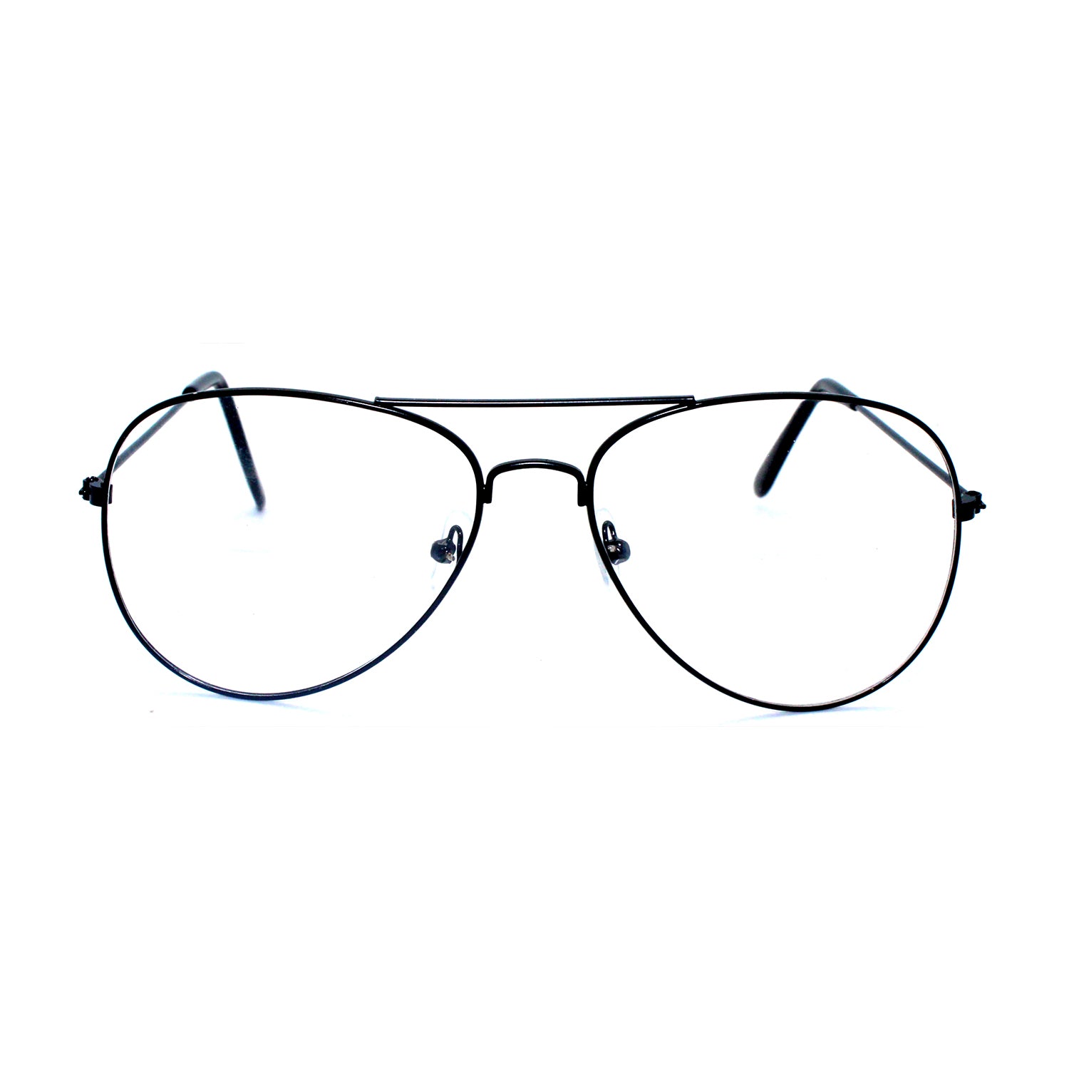 Aviator Party Glasses (Black Frame with Clear Lens)