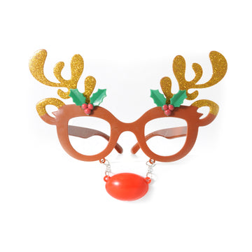 Rudolf the Christmas Reindeer Party Glasses