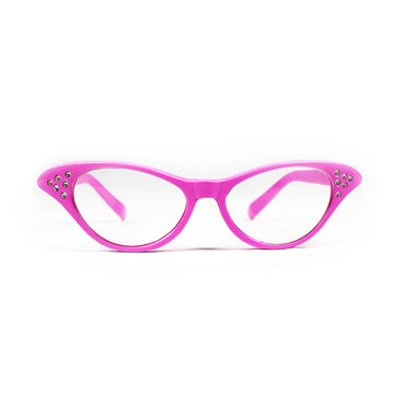 Pink 50's Diamonte Party Glasses