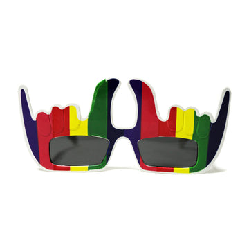 Rock On Rainbow Party Glasses