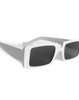 White Square Framed Party Glasses