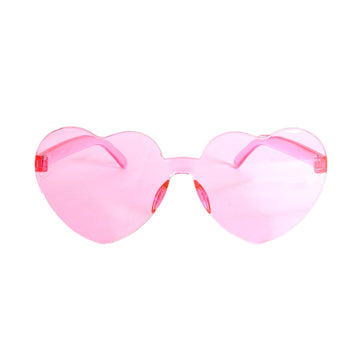 Light Pink Hearts Perspex Party Glasses