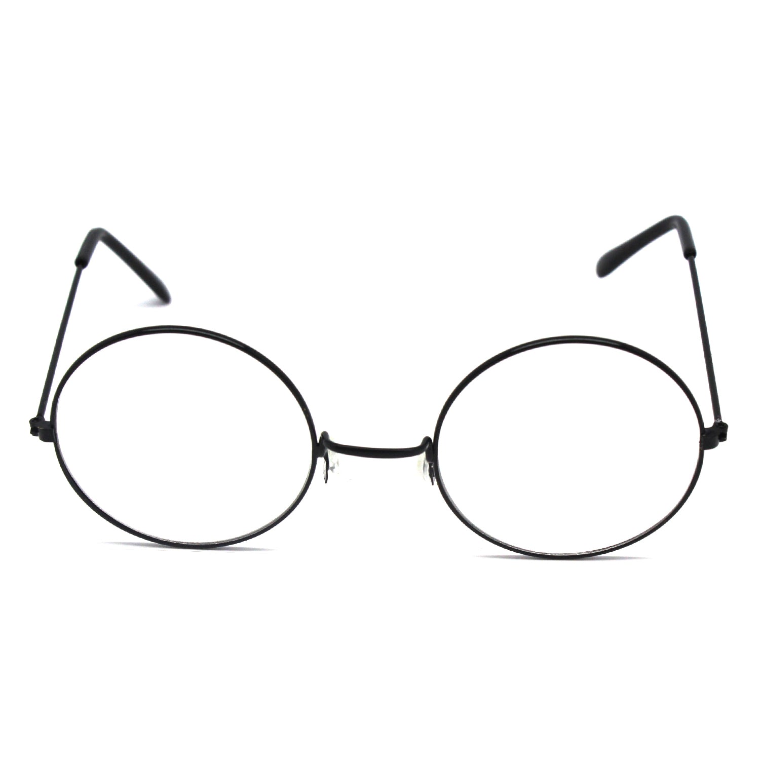 Clear Lens Hippie Party Glasses with Black Rim