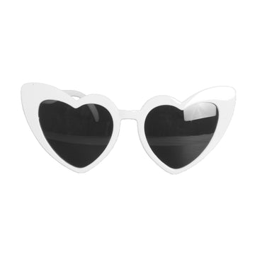 White Hearts Party Glasses
