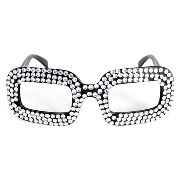 70s Diamanté Party Glasses (Silver)