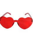 Red Hearts Perspex Party Glasses