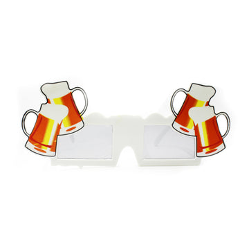 Frothy Cartoon Beer Party Glasses