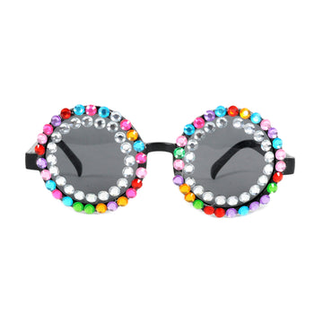 Elton Diamonte Party Glasses (Rainbow)