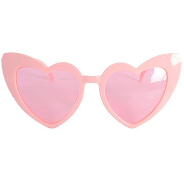 Light Pink Hearts Party Glasses