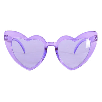 Purple Hearts Party Glasses