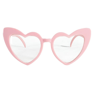 Blush Pink Hearts Party Glasses