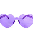 Purple Hearts Perspex Party Glasses