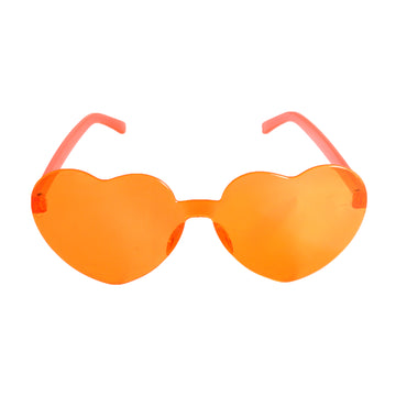 Orange Hearts Perspex Party Glasses