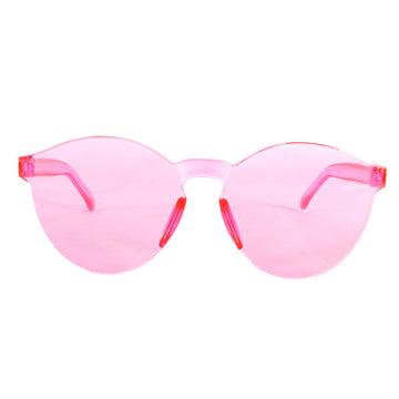 Perspex Wayfarer Party Glasses (Light Pink)