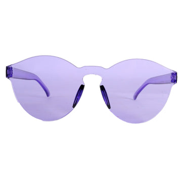 Perspex Wayfarer Party Glasses (Purple)