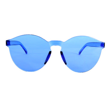 Perspex Wayfarer Party Glasses (Blue)