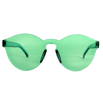 Perspex Wayfarer Party Glasses (Green)