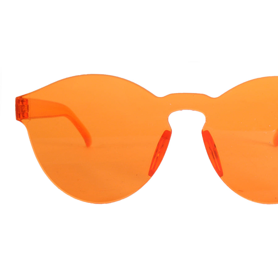 Perspex Wayfarer Party Glasses (Orange)