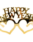 Happy New Year (Gold Heart) Party Glasses