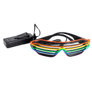 Light Up Rainbow Lines Party Glasses