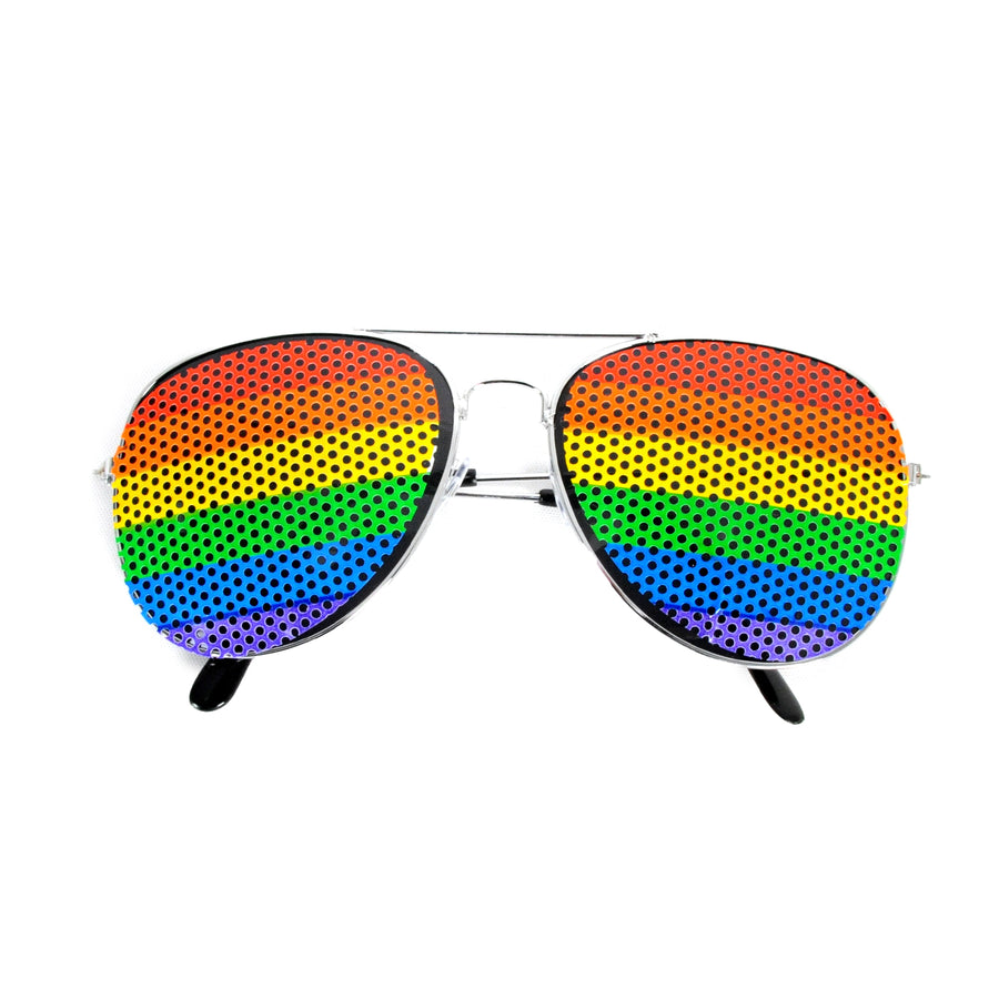 Aviator Party Glasses (Rainbow)