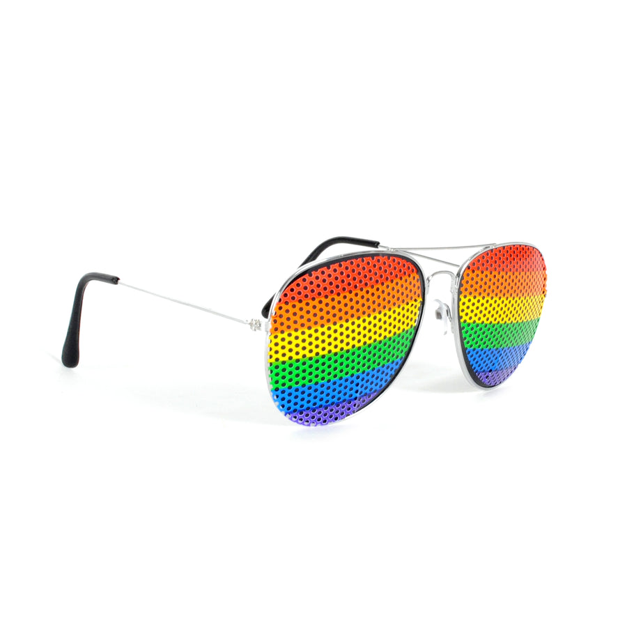 Aviator Party Glasses (Rainbow)