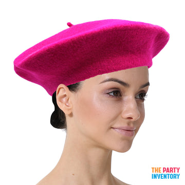 Hot Pink Beret Hat