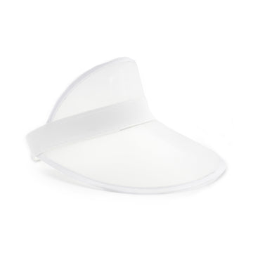 Perspex Visor White Rim (Clear)