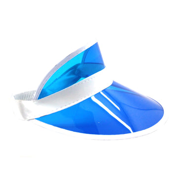 Perspex Visor White Rim (Blue)