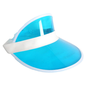 Perspex Visor White Rim (Light Blue)