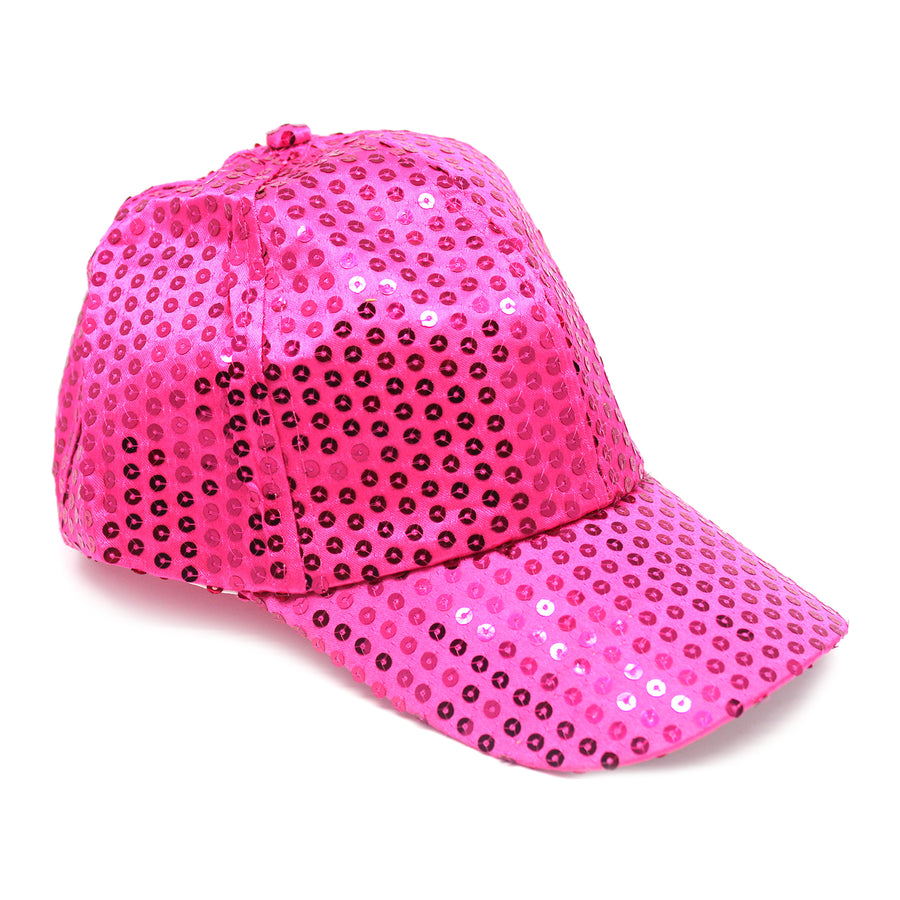 Sequin Baseball Cap (Pink)