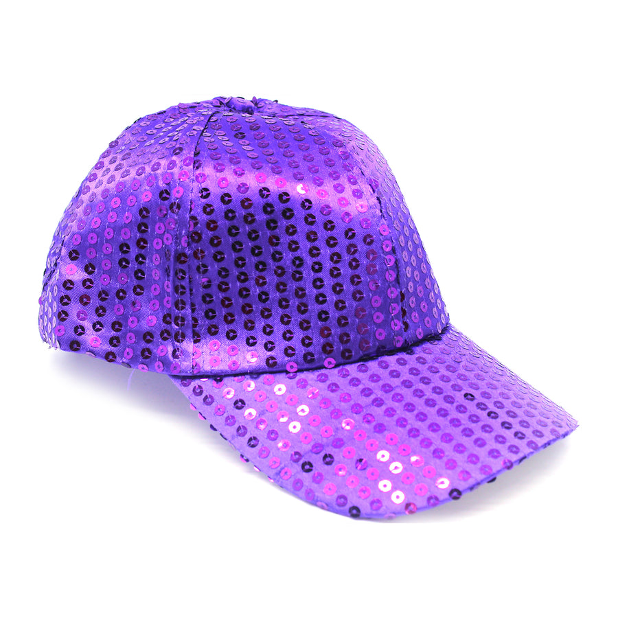 Sequin Baseball Cap (Purple)