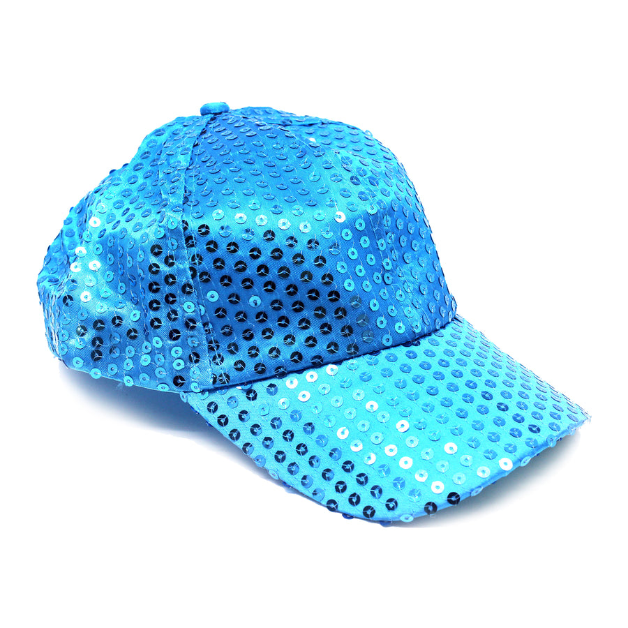 Sequin Baseball Cap (Light Blue)